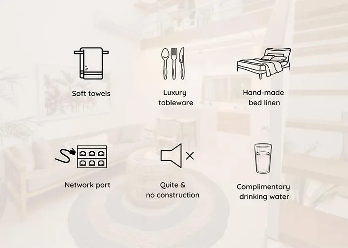 #4 - Peaceful & Bright Lux 1 Bed Loft With Pool アパート